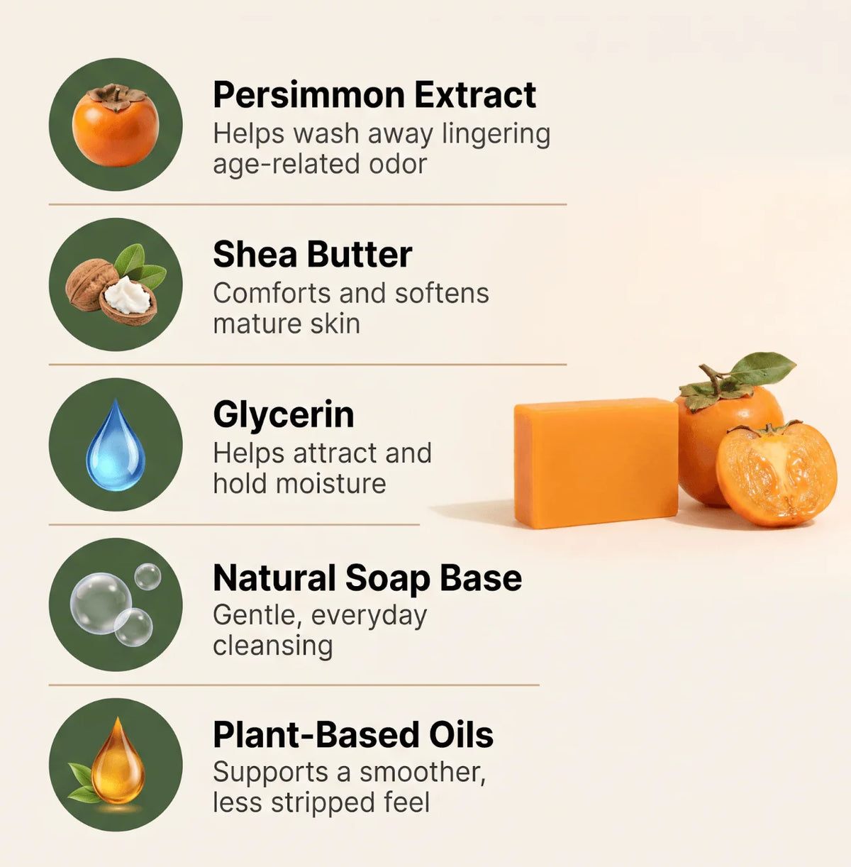 Persimmon Cleansing Bar